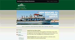 Desktop Screenshot of cuttyhunkferryco.com